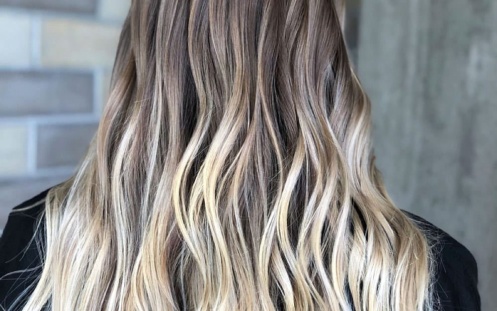 Glossy, dimensional hair color by Cate
